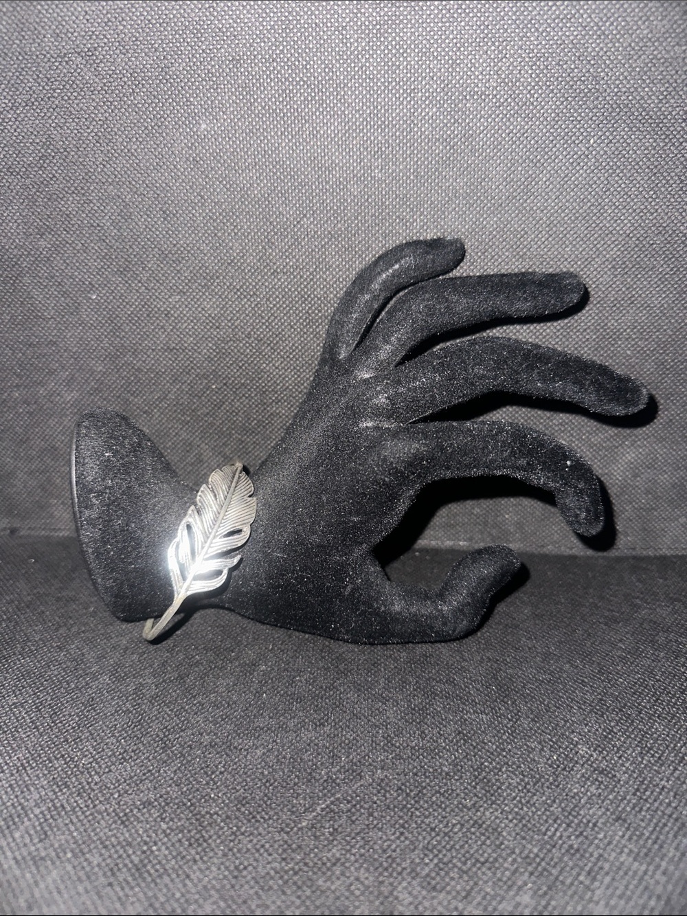 Silver Feather Cuff Bracelet - Elegant Open Bangle